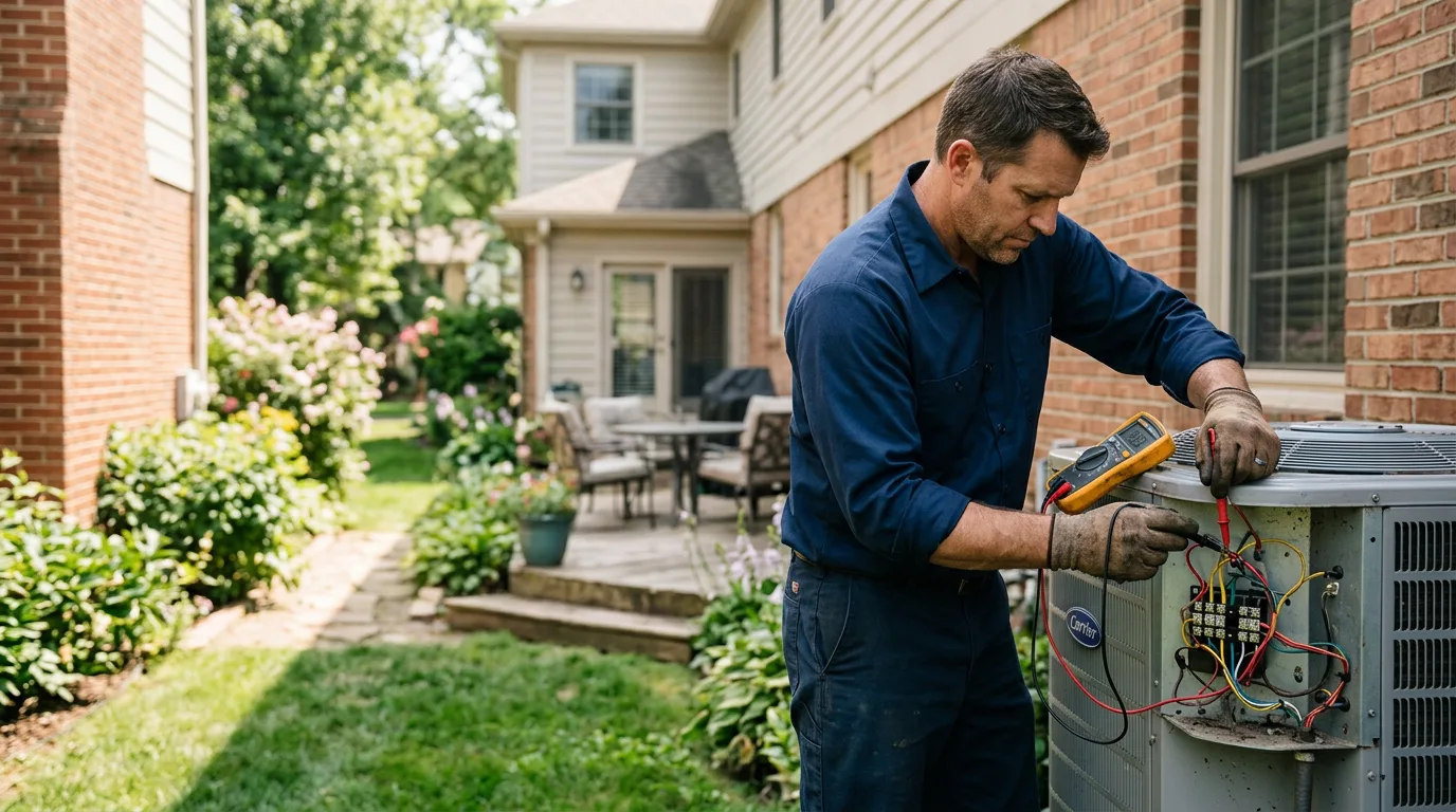 HVAC technician working near Schell City, MO